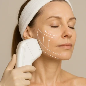 Woman having HI-FU to reduce wrinkles call LA LIPO Perivale Now!