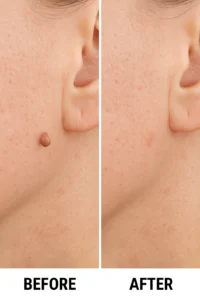 Skin tags removal Perivale before and after