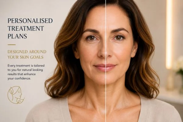 Before and after results of Collagen Lift Therapy Perivale